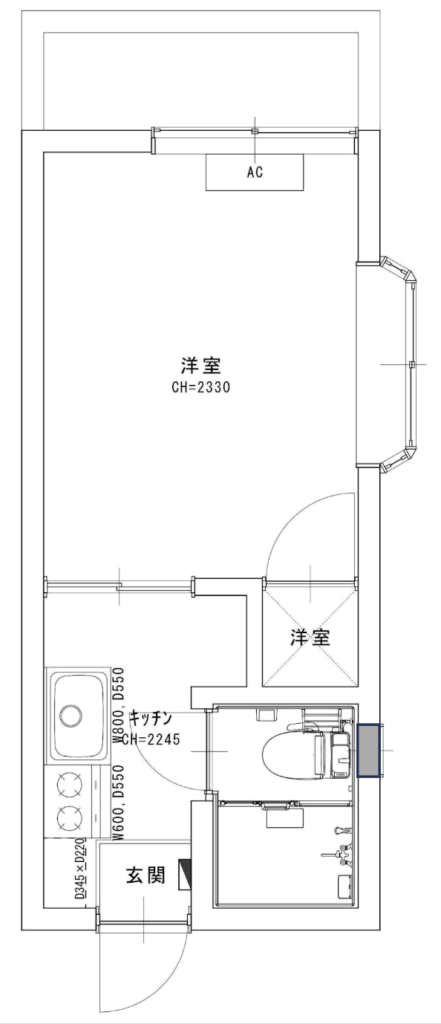 横浜市鶴見区　アパート1室　リフォーム